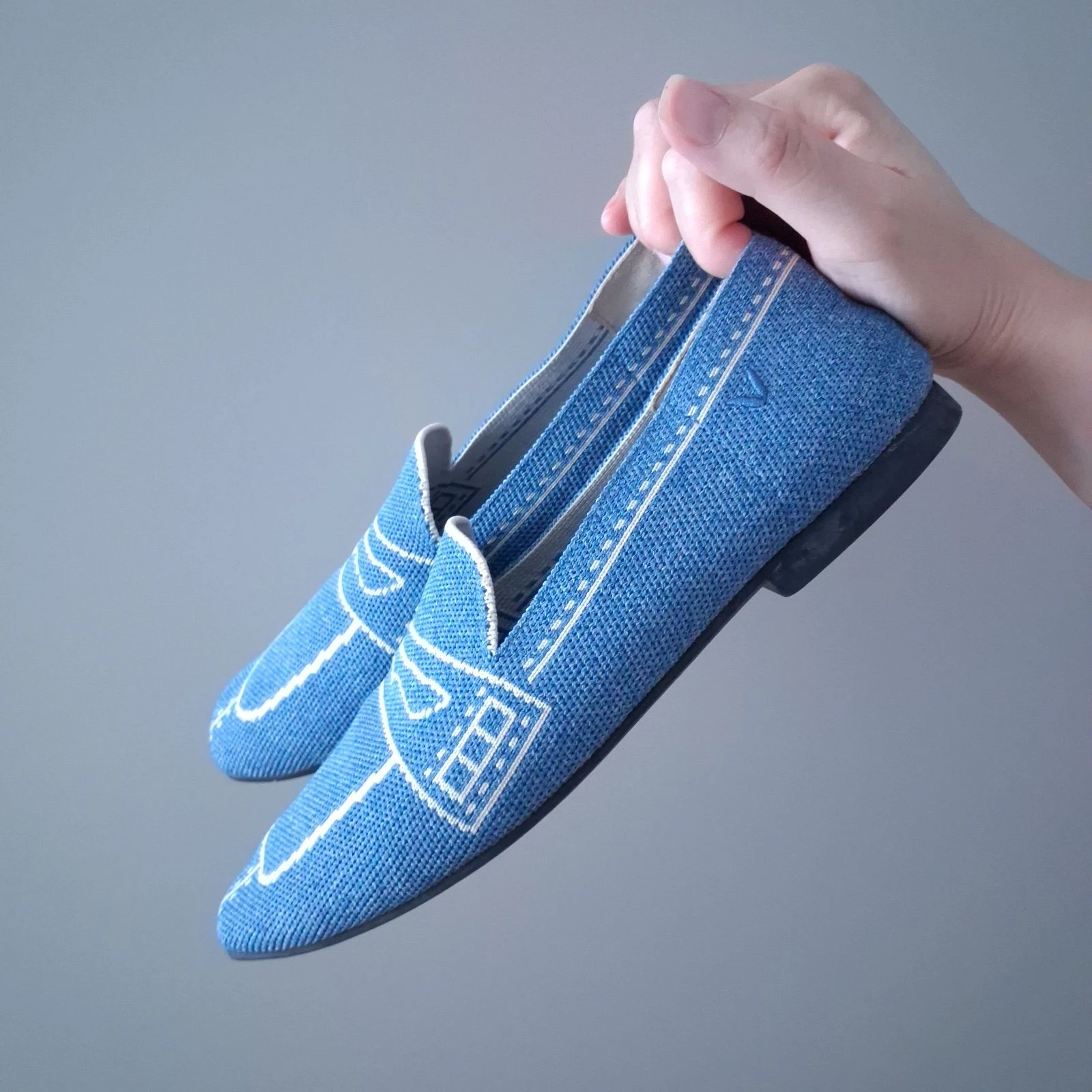 Ballerina estilo mocassim azul da Vivaia – photo 2